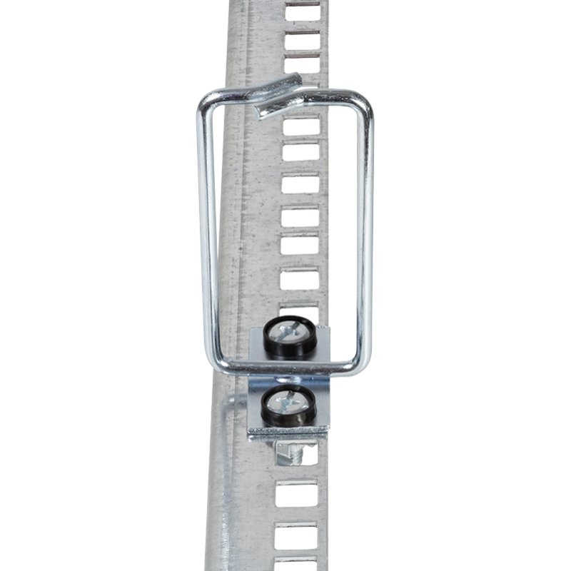 LogiLink Professional cable guide set, galvanised steel, 40 x 40 mm, 2 pieces