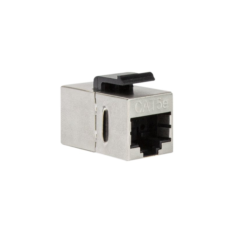 LogiLink Professional keystone connector class D, silver, metal housing