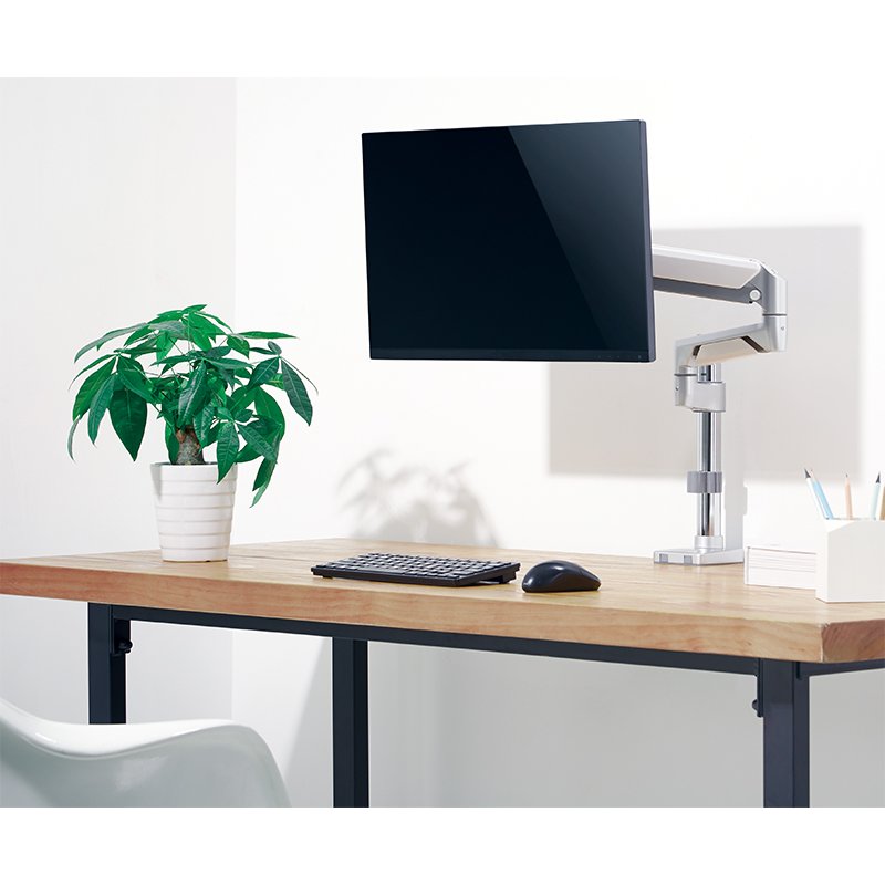 LogiLink bras de moniteur aluminium, argent, 17-32 pouces, réglable, VESA 75×75/100×100