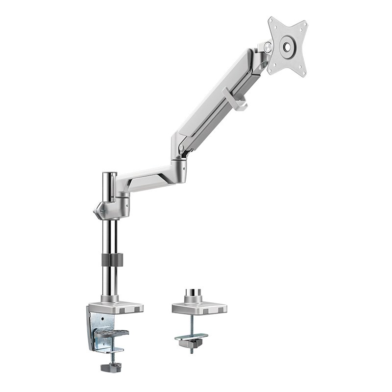LogiLink bras de moniteur aluminium, argent, 17-32 pouces, réglable, VESA 75×75/100×100