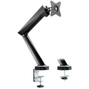 LogiLink gaming monitorarm, verlichting, armlengte 480 mm, zwart