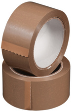 HAPPEL verpakkingstape PVC, 50 mm × 66 m, bruin, 6 stuks