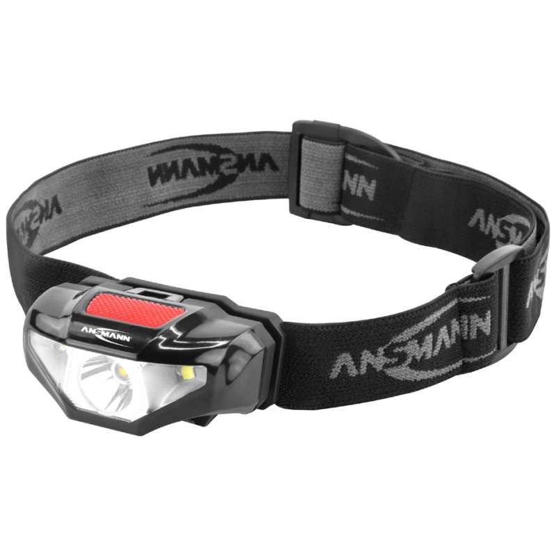 ANSMANN hoofdlamp HD70B LED, 65 lumen, IP44 waterdicht, zwart