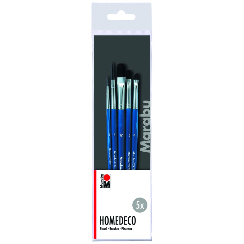 Marabu verfkwastenset Huisdecoratie, 5 stuks