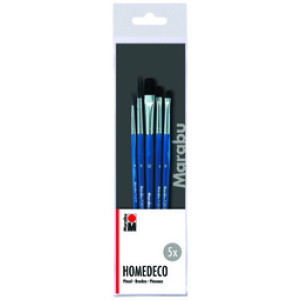 Marabu verfkwastenset Huisdecoratie, 5 stuks