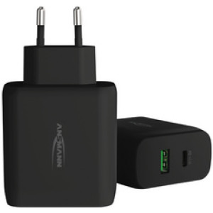 ANSMANN USB-stopcontactadapter Home Charger 247PD, zwart, 45W