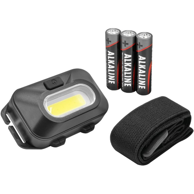 ANSMANN Lampe frontale LED HD120B, 125 lumens, étanche IPX2