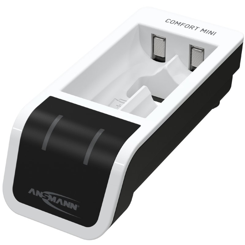 ANSMANN snellader Comfort Mini, wit/zwart, AA/AAA accu's