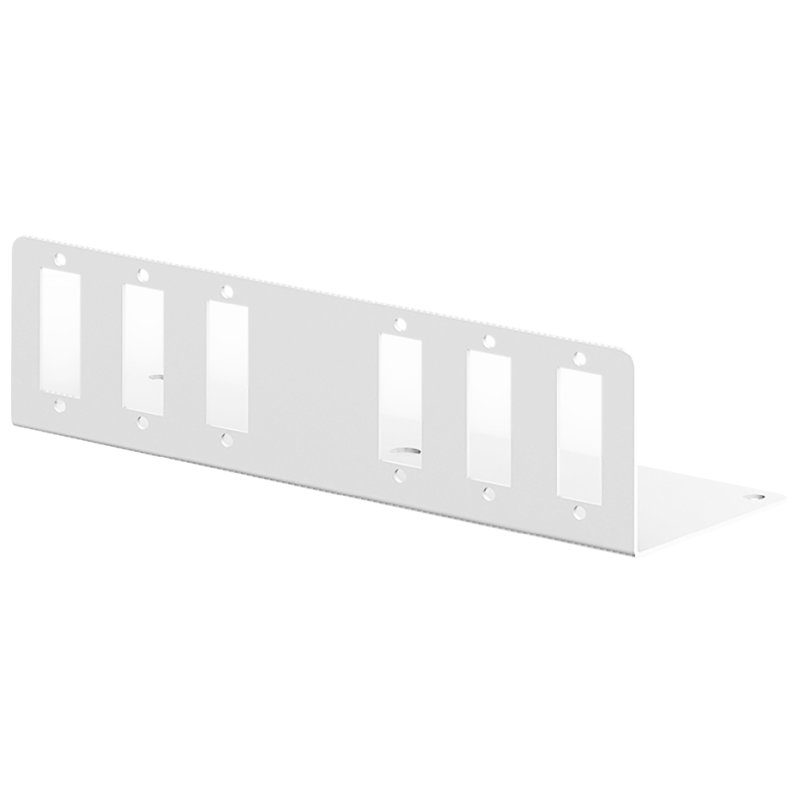 DIGITUS adapter plate for fibre optic couplings, medium, grey RAL 7035