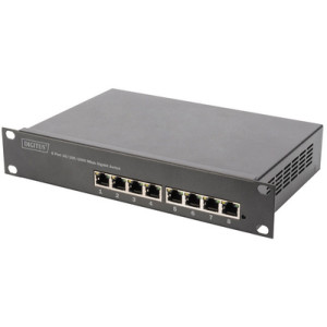 DIGITUS Gigabit Ethernet PoE+ switch, 8 poorten, 10/100/1000 Mbps, 80 Watt