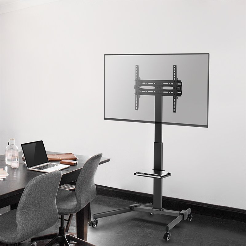 LogiLink Support TV pivotant, 32-55 pouces, avec roulettes, hauteur réglable
