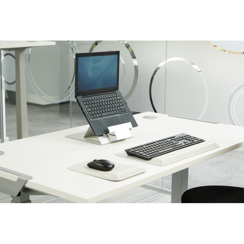 Fellowes support pour notebook Hylyft, aluminium, argent, jusqu'à 18 pouces