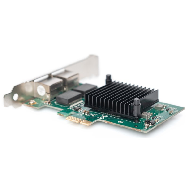 DIGITUS Carte PCI Express Dual Gigabit Ethernet, 2 ports, 1 Gbps, RJ45