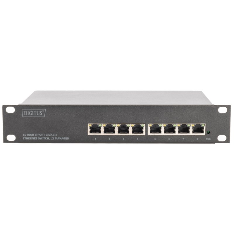 DIGITUS 10 Gigabit Ethernet switch, 8 poorten, beheerd