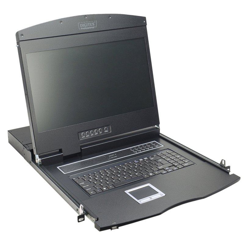 DIGITUS 19" modular console with KVM switch, 8 ports, Cat.5