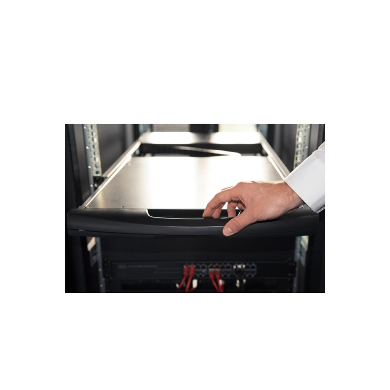 DIGITUS 19" modular console with KVM switch, 1-port, black