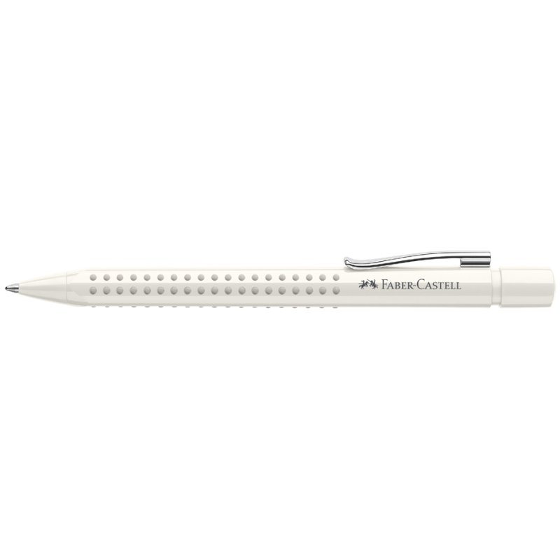 Faber-Castell stylo bille GRIP 2010, blanc, triangulaire, 0,6 mm