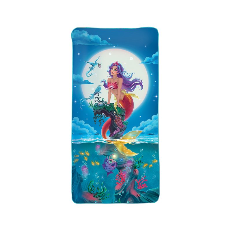 ROTH serviette enfant Dauphins, 600×1200 mm, polyester/polyamide
