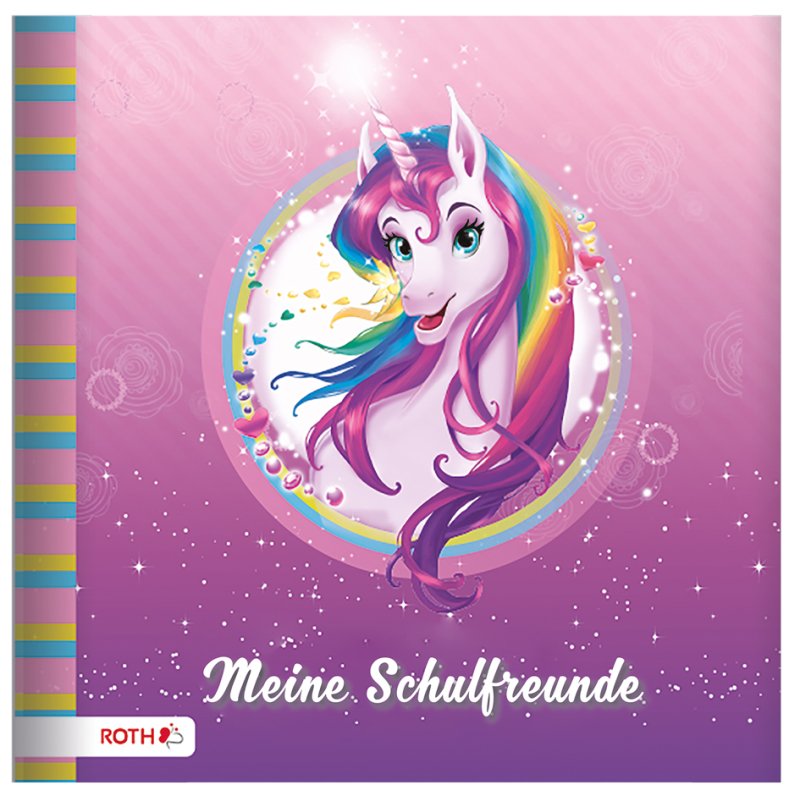 ROTH Livre d'amitié Portrait Licorne, 165×165 mm, 64 pages