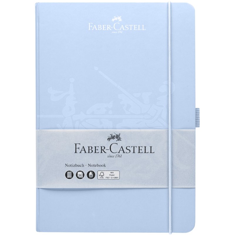FABER-CASTELL carnet A5, quadrillé, bleu clair