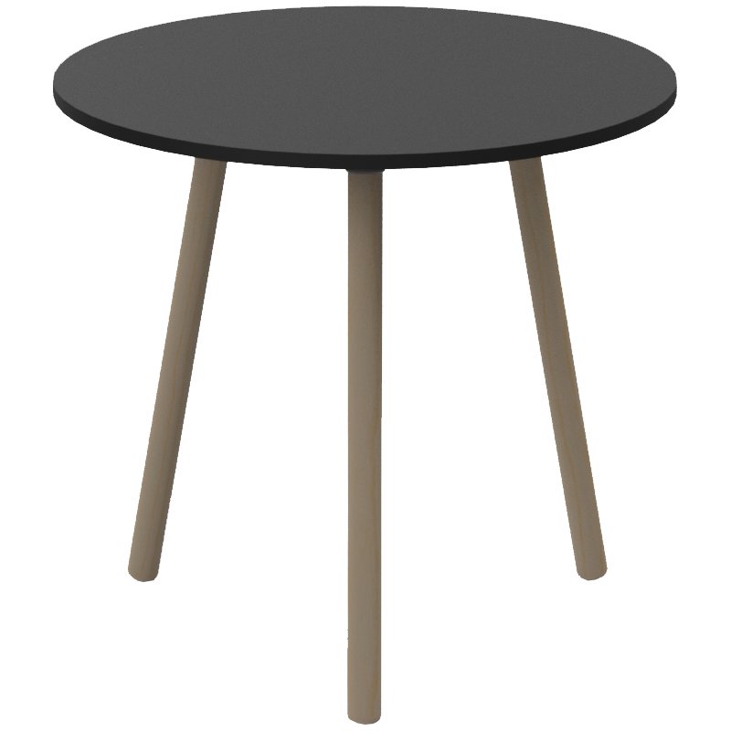 PAPERFLOW bistro table PALOMBA, round, black