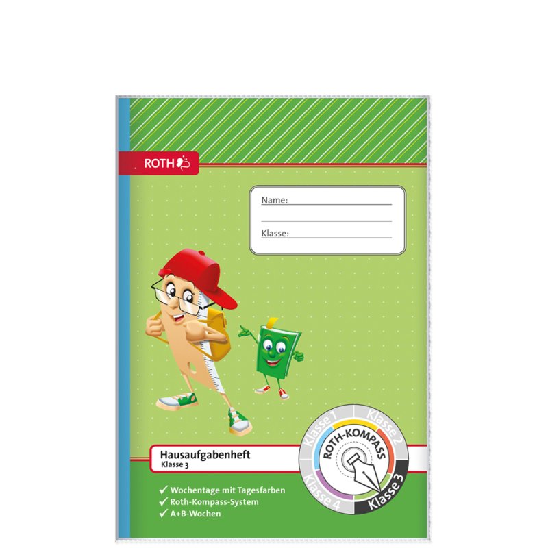 ROTH work book Compass, green, 4th school year, A5, 104 pages