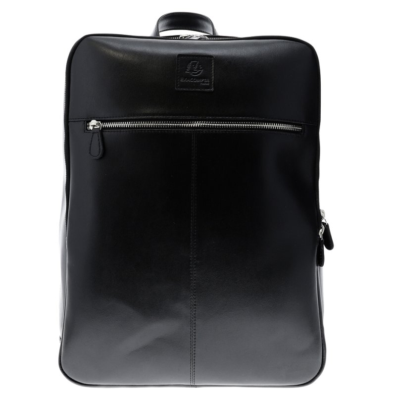 EXACOMPTA laptop rugzak EXACTIVE, zwart leer, 15,6 inch, waterafstotend