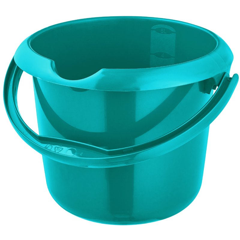 keeeper seau de nettoyage mika eco rond, vert herbe, 5 litres