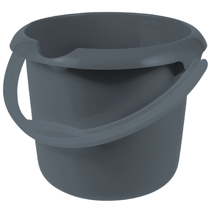 keeeper seau de nettoyage mika eco rond, vert herbe, 5 litres