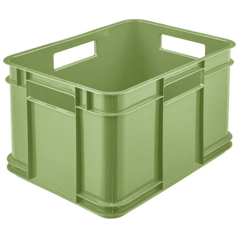 keeeper boîte de rangement Euro-Box M bruno eco, vert herbe, 16 litres, empilable