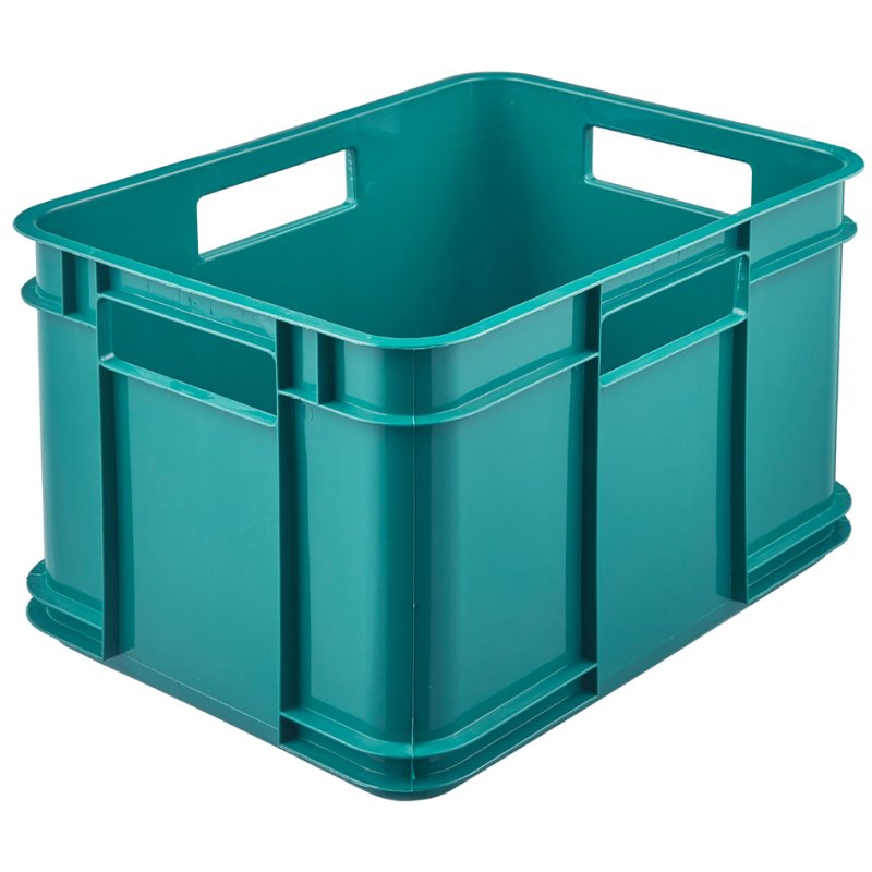keeeper boîte de rangement Euro-Box M bruno eco, vert herbe, 16 litres, empilable