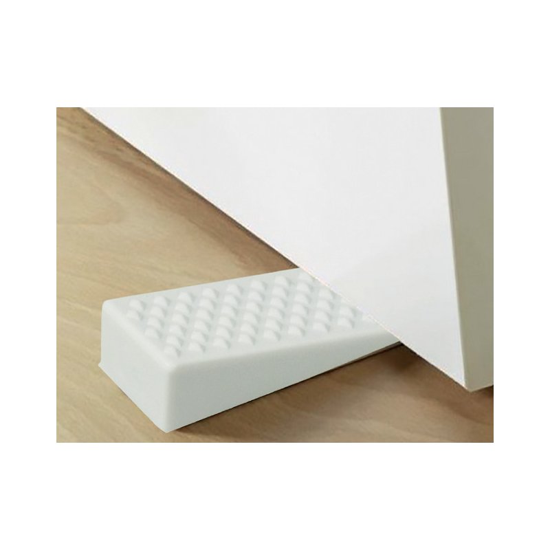 KLEIBER butée de porte en plastique, blanc, 11×48×18 mm, 4 pièces