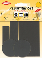 KLEIBER reparatieset lappendekens, olijfgroen, 100% polyamid, 5 stuks