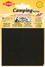 KLEIBER campingreparatielappen, zelflikkend, azuurblauw, 100×120 mm, 2 stuks