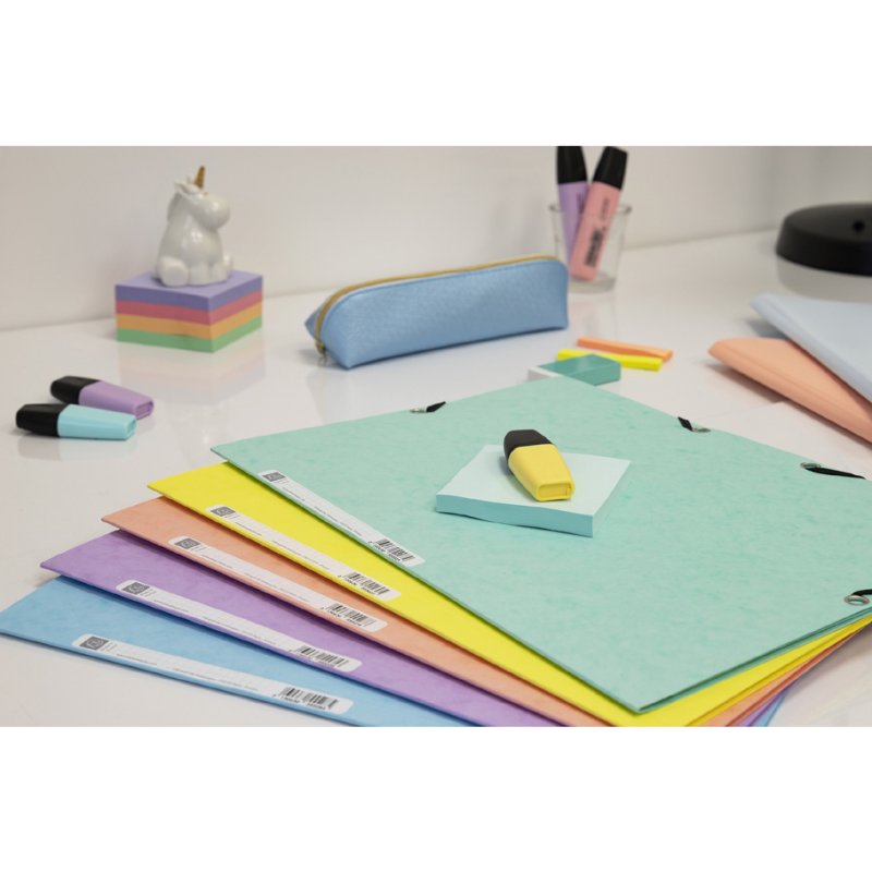 EXACOMPTA elastomap Aquarel A4, karton, pastelbluw