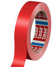 tesa verpakkingstape 60404, rood, 6 mm × 66 m