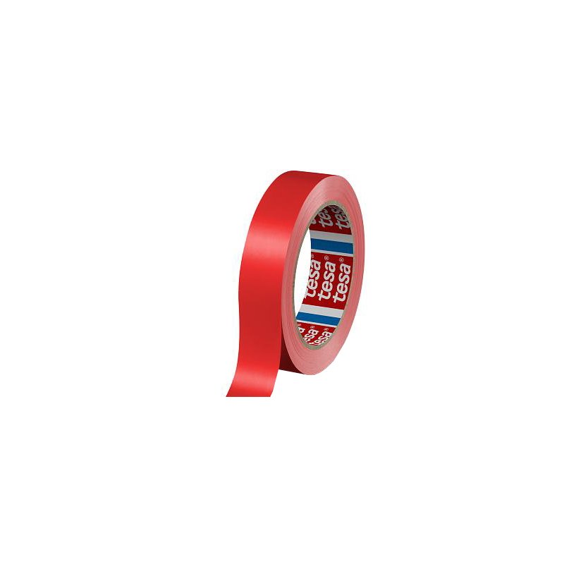 tesa ruban d'emballage 60404, rouge, 19 mm × 66 m