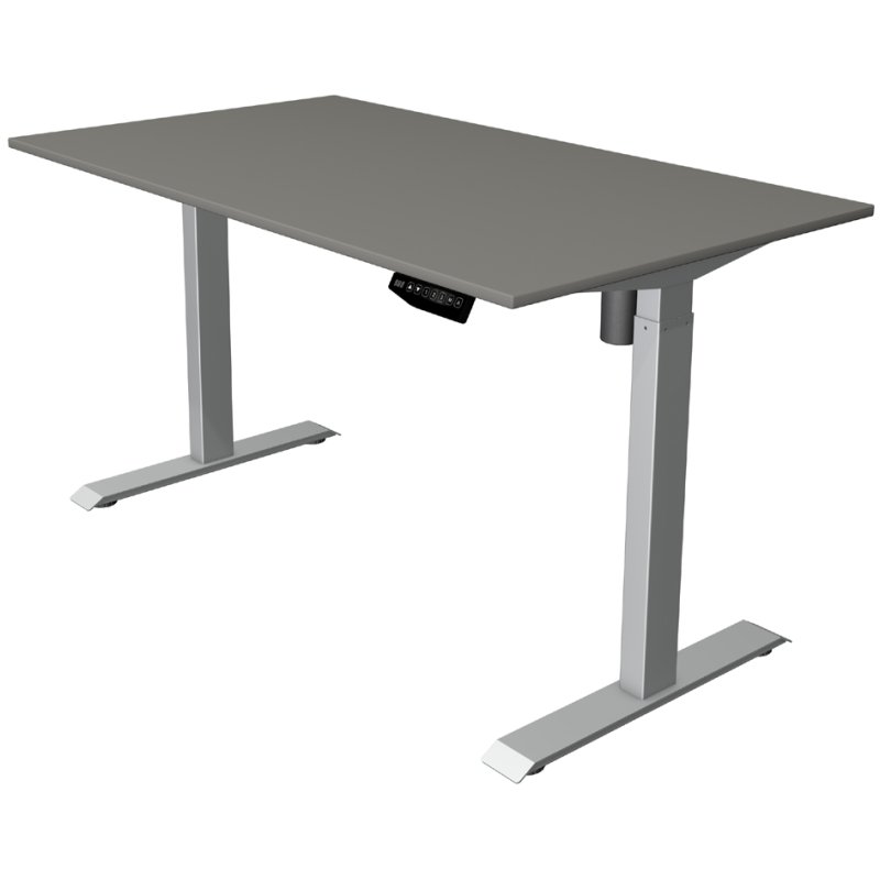 Kerkmann bureau assis-debout Move 1, réglable électriquement, 1400×800 mm, gris clair