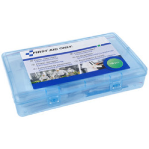 FIRST AID ONLY EHBO-verbandkist horeca/bedrijven, hersluitbare kunststof box, 100 pleisters