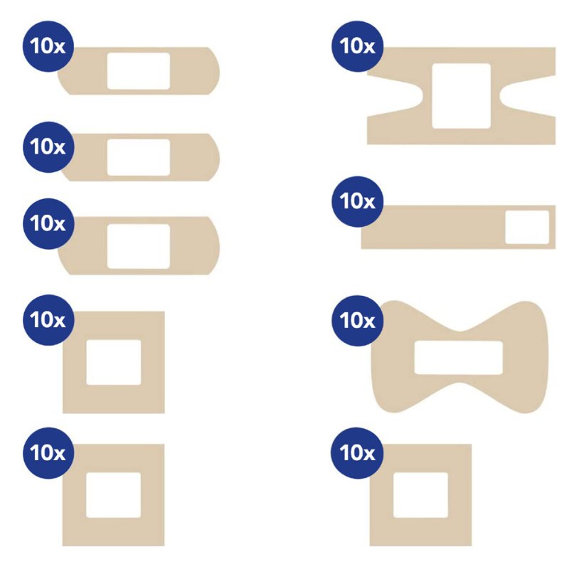 FIRST AID ONLY EHBO-verbandkist horeca/bedrijven, hersluitbare kunststof box, 100 pleisters