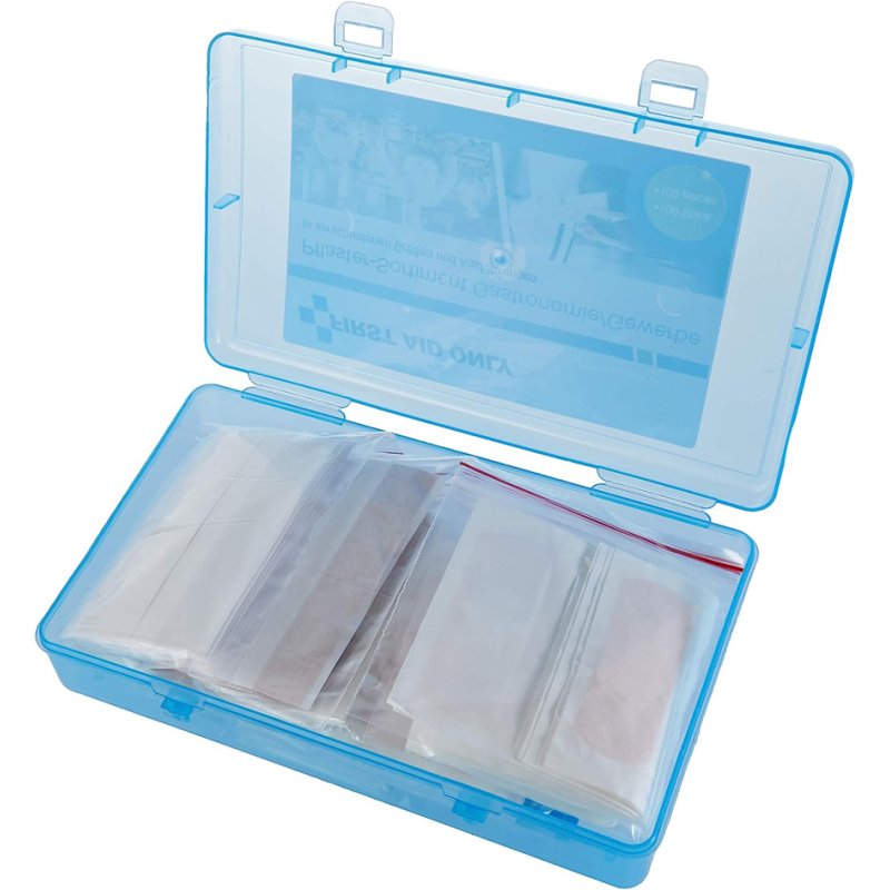 FIRST AID ONLY EHBO-verbandkist horeca/bedrijven, hersluitbare kunststof box, 100 pleisters