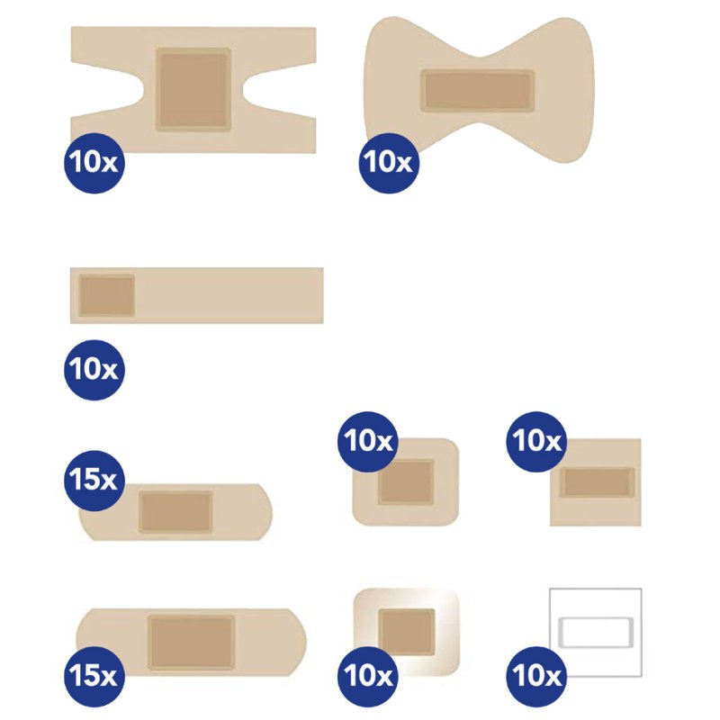 FIRST AID ONLY EHBO-verbanddoos industrie en handel, hersluitbaar, 100 pleisters