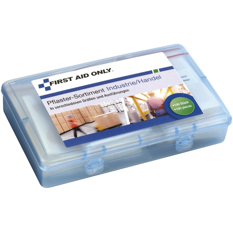 FIRST AID ONLY EHBO-verbanddoos industrie en handel, hersluitbaar, 100 pleisters