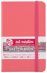 Royal Talens schetsboek Art Creation, 210×300 mm, koraalrood, 80 vel