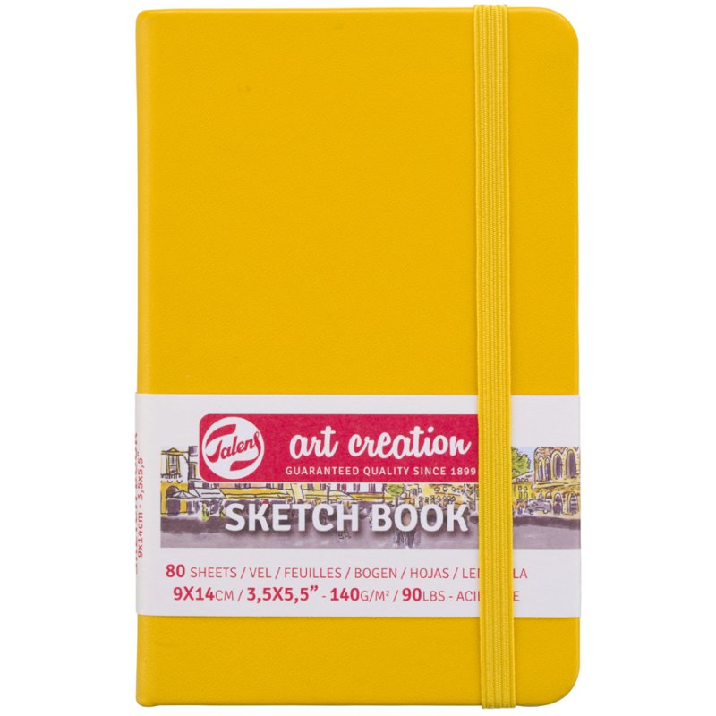 Royal Talens carnet de croquis, 90×140 mm, rouge corail, 80 feuilles