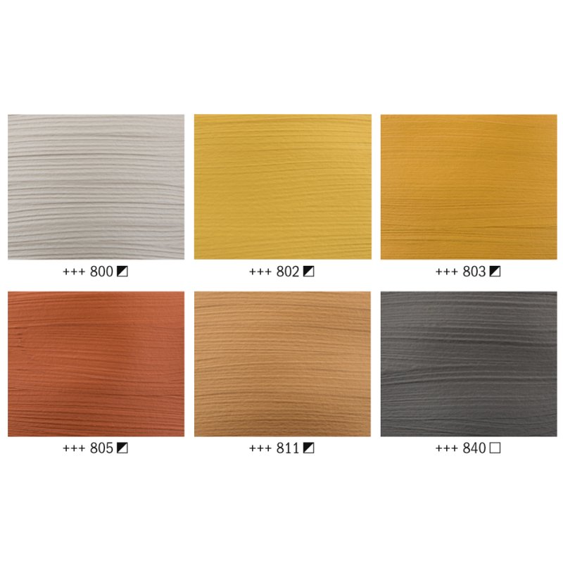 Royal Talens Amsterdam acrylic paint metallic set, 6 x 20 ml