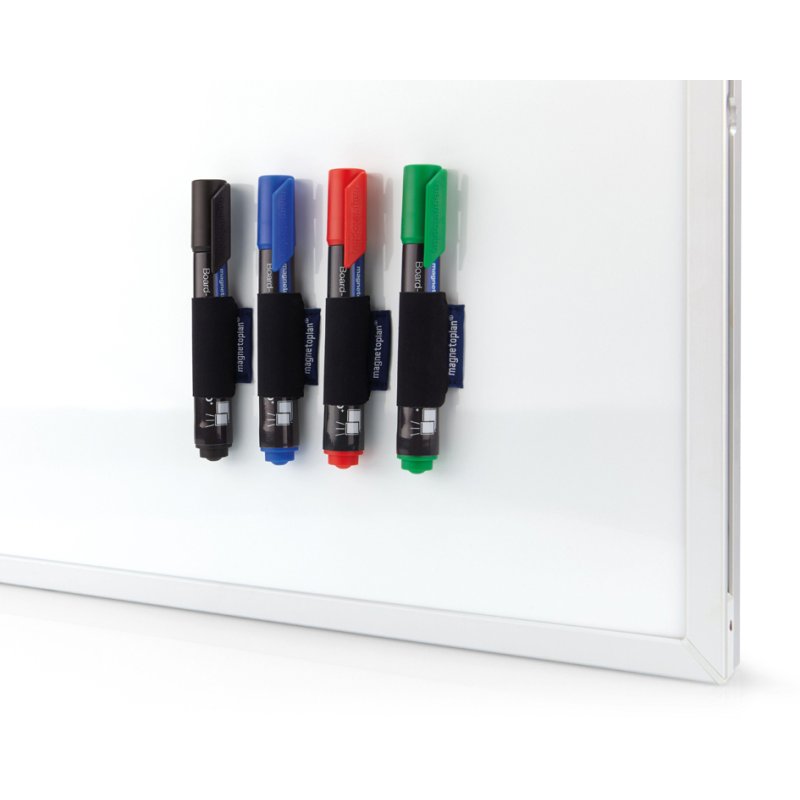 magnetoplan marker holders magnetoSleeves, black, 4 pieces