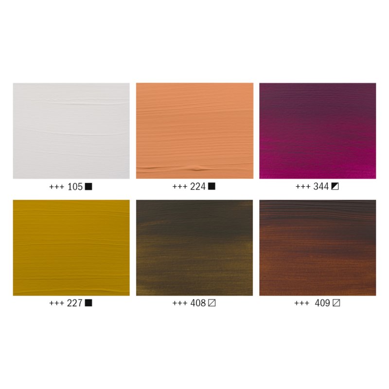 Royal Talens peinture acrylique Amsterdam Portrait set, 6 tubes de 20 ml