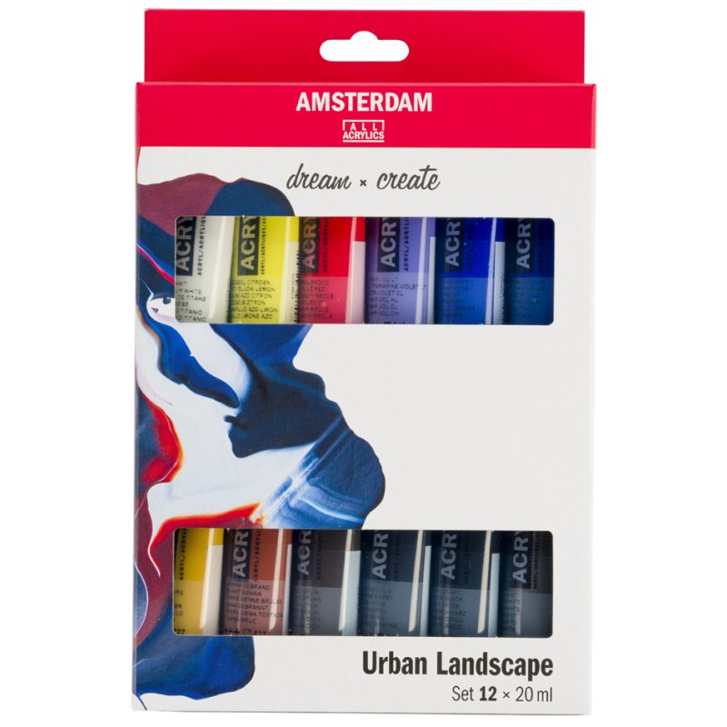 Royal Talens Amsterdam acrylic paint Urban Landscape set, 12 x 20 ml