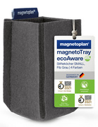 magnetoplan magnetische pennenhouder magnetoTray small, blauw, 60×60×100 mm